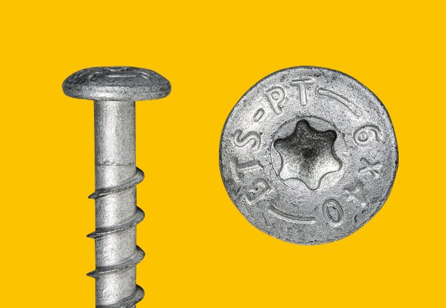 Pan head concrete screws
